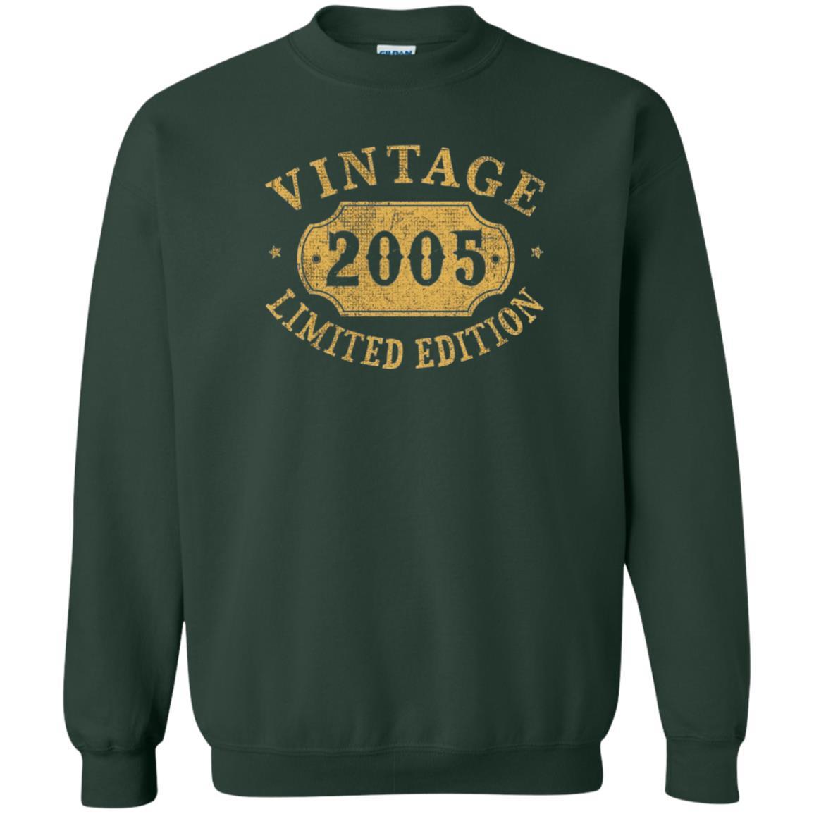 Brithday T-shirt Vintage 2005 Limited Edition Forest Green