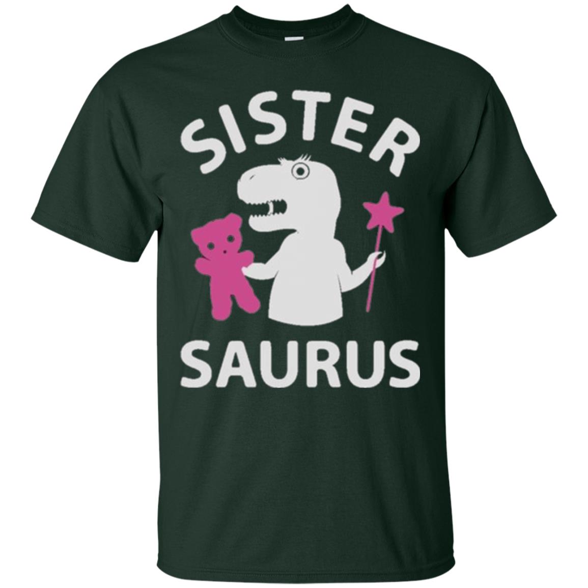 Teestars Sister Saurus T-shirt Forest