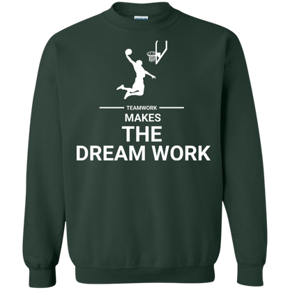 Basketball T-shirt Teamwork Makes The Dream Work Forest Green