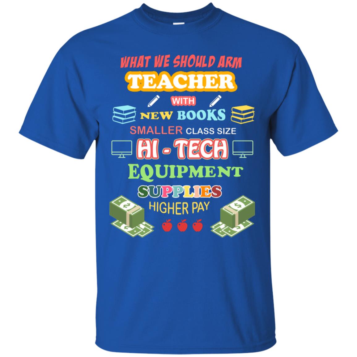 What We Should Arm Teacher With New Books Smaller Class Size Hi - Tech Equipment Supplies Higher Pay Royal