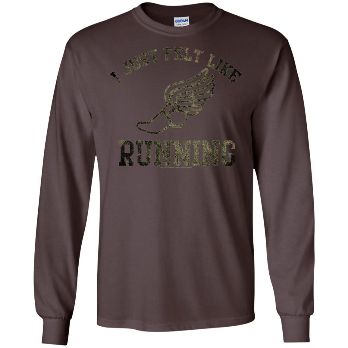 Movie T-Shirt I Just Felt Like Running Dark Chocolate