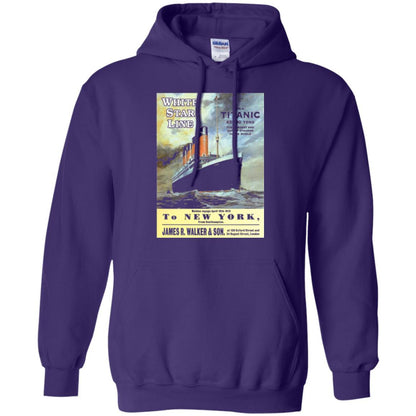 Film T-shirt Sailing Ship Cruise Vintage Poster Purple