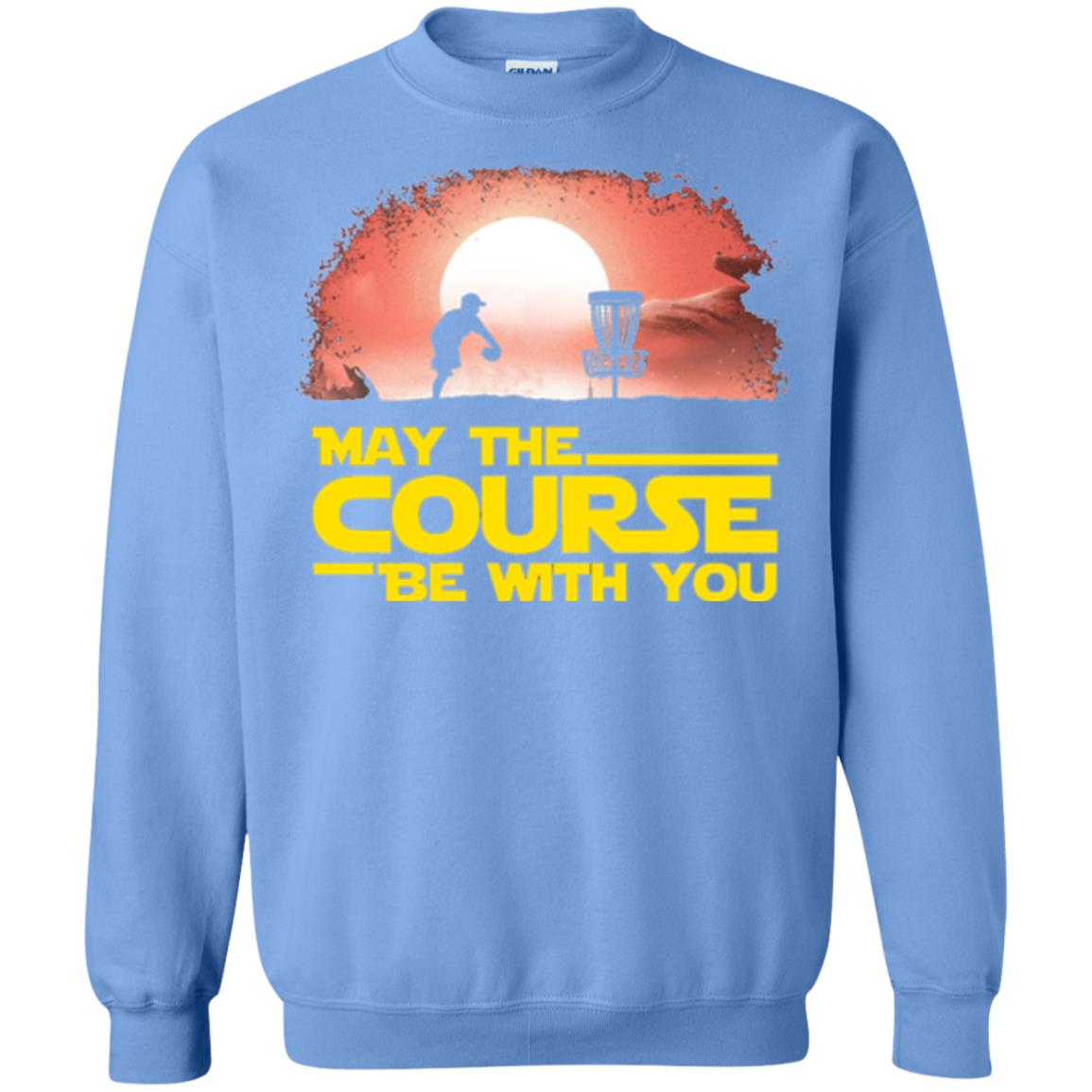 May The Course Be With You T-shirt Carolina Blue