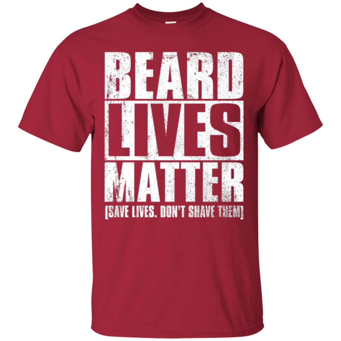 Beared Men T-shirt Beared Lives Matter Cardinal