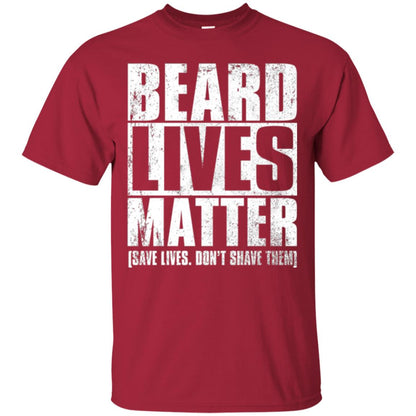 Beared Men T-shirt Beared Lives Matter Cardinal