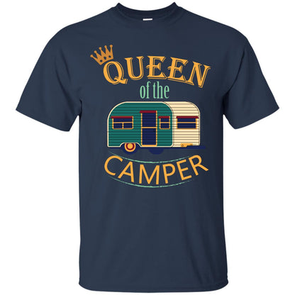 Queen Of The Camper Camping Lover Shirt Navy
