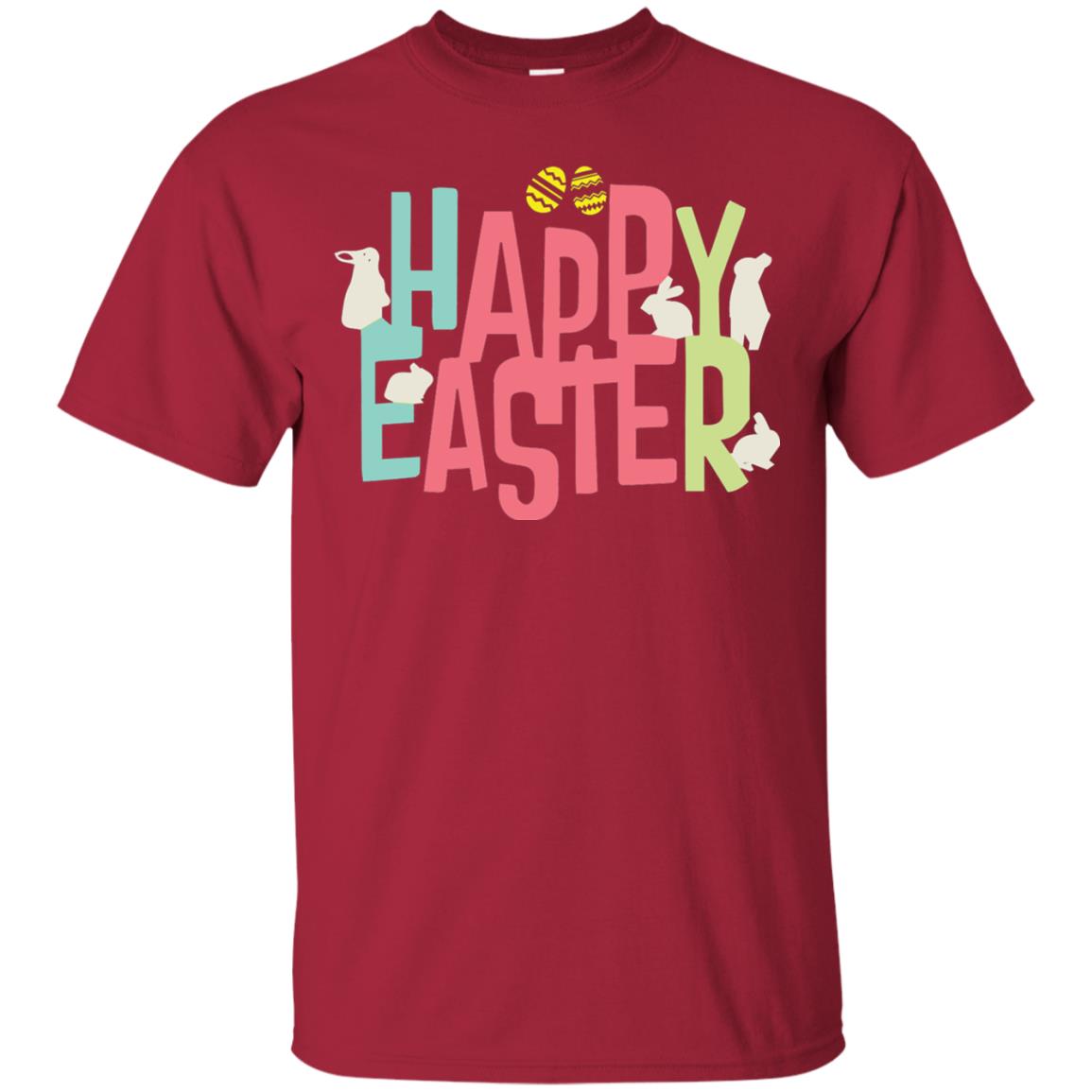 Happy Easter Eggs Bunny T-shirt Cardinal