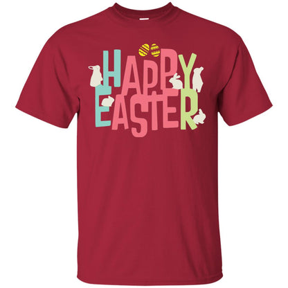 Happy Easter Eggs Bunny T-shirt Cardinal