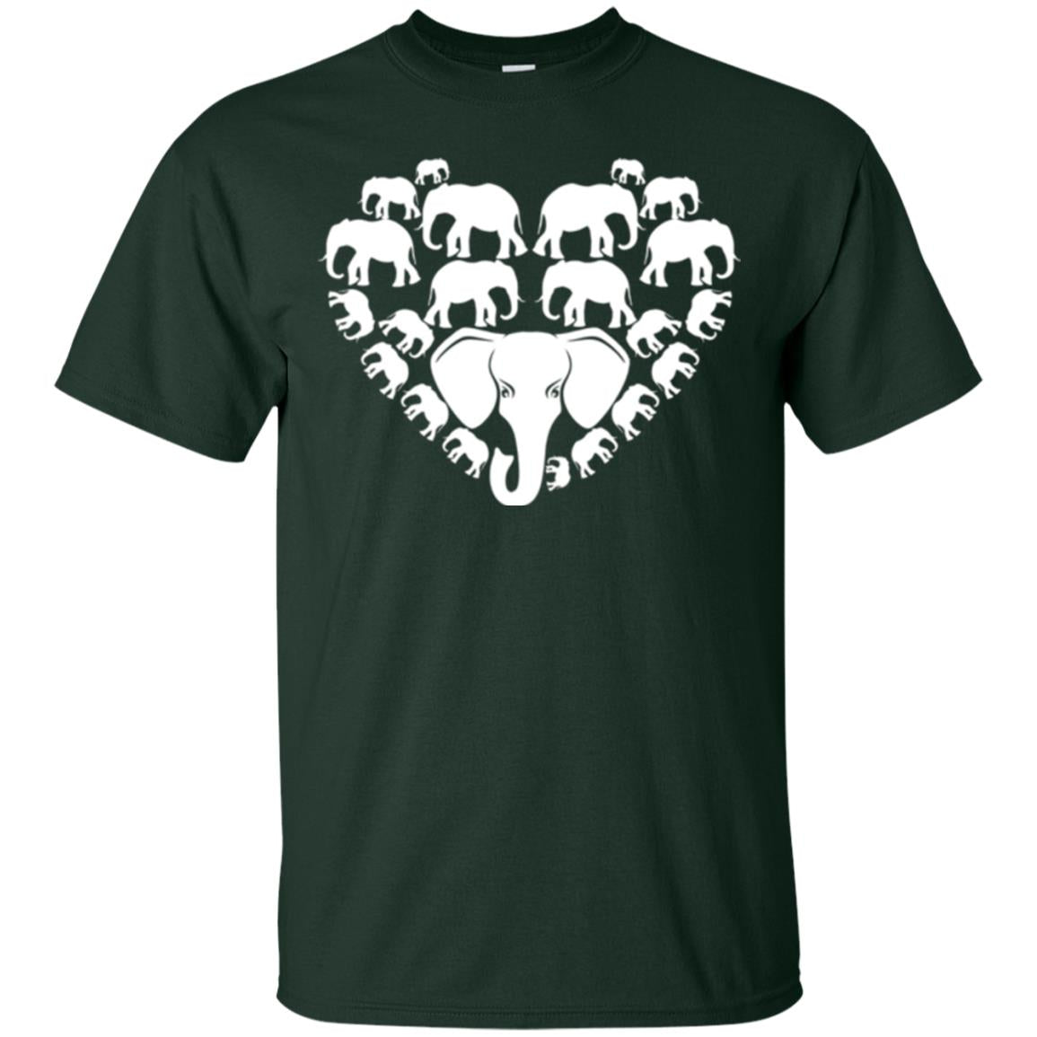 Elephant Lovers T-shirt Special Elephant Heart Forest