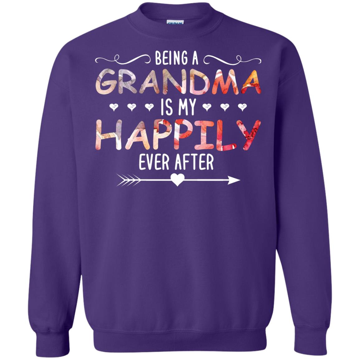 Being Grandma Is My Happily Ever After Parent_s Day Shirt For Grandmother Purple
