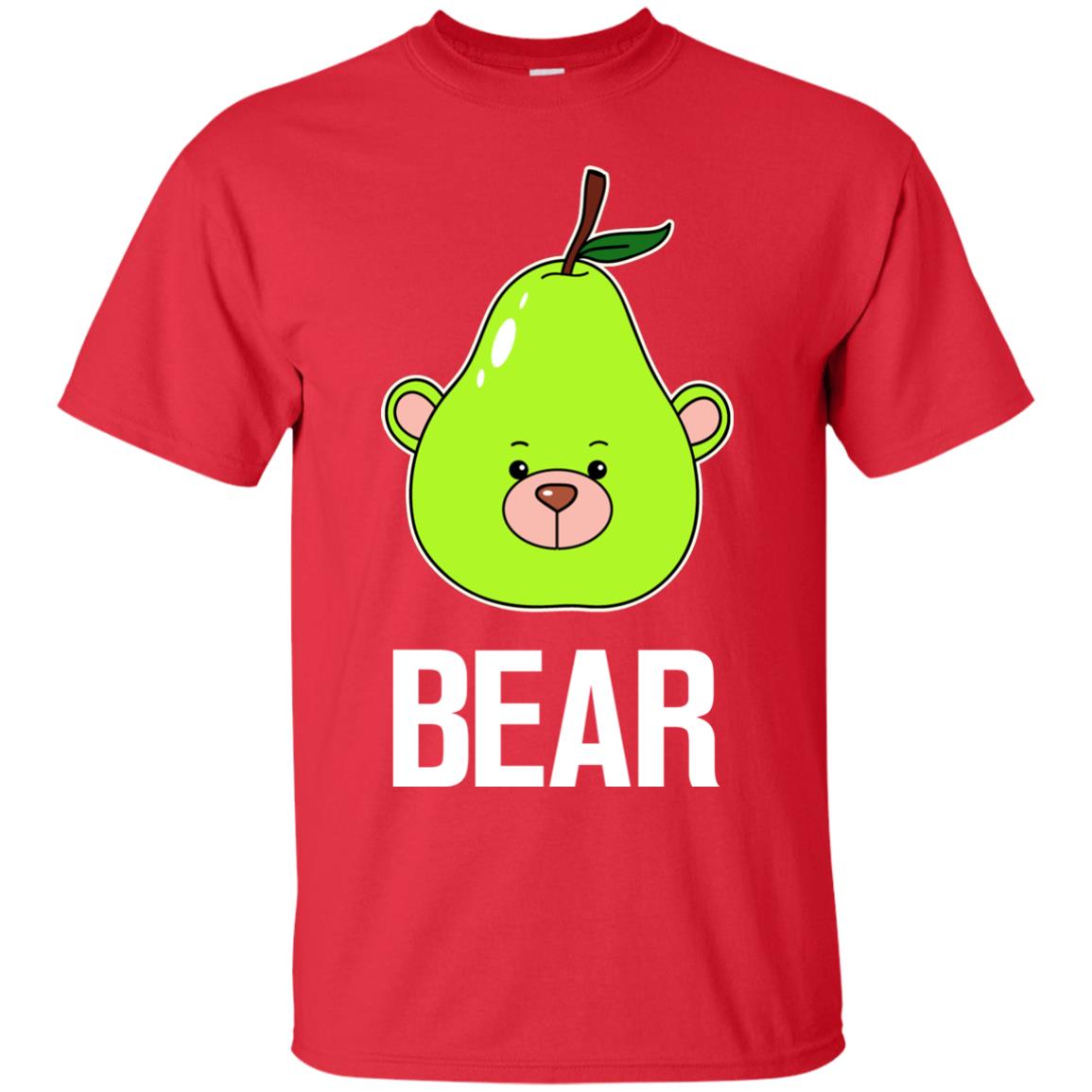 Bear Funny Summer Melon Fruit Shirt Red