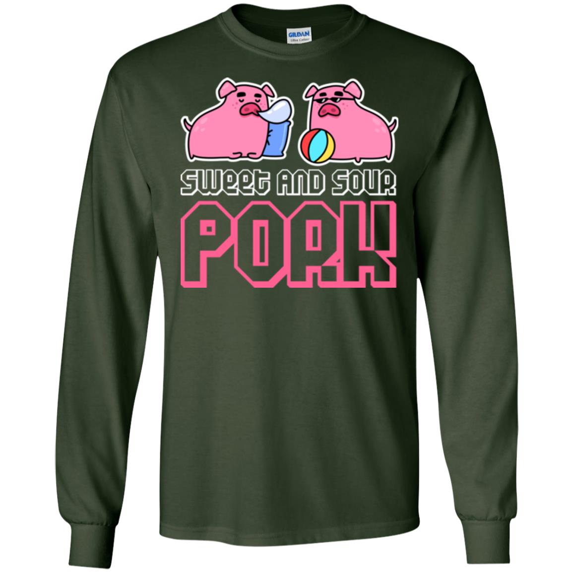 Food Lover T-shirt Sweet And Sour Pork Forest Green