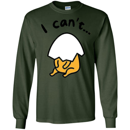 Film T-shirt Gudetama Lazy Egg I Can't Forest Green