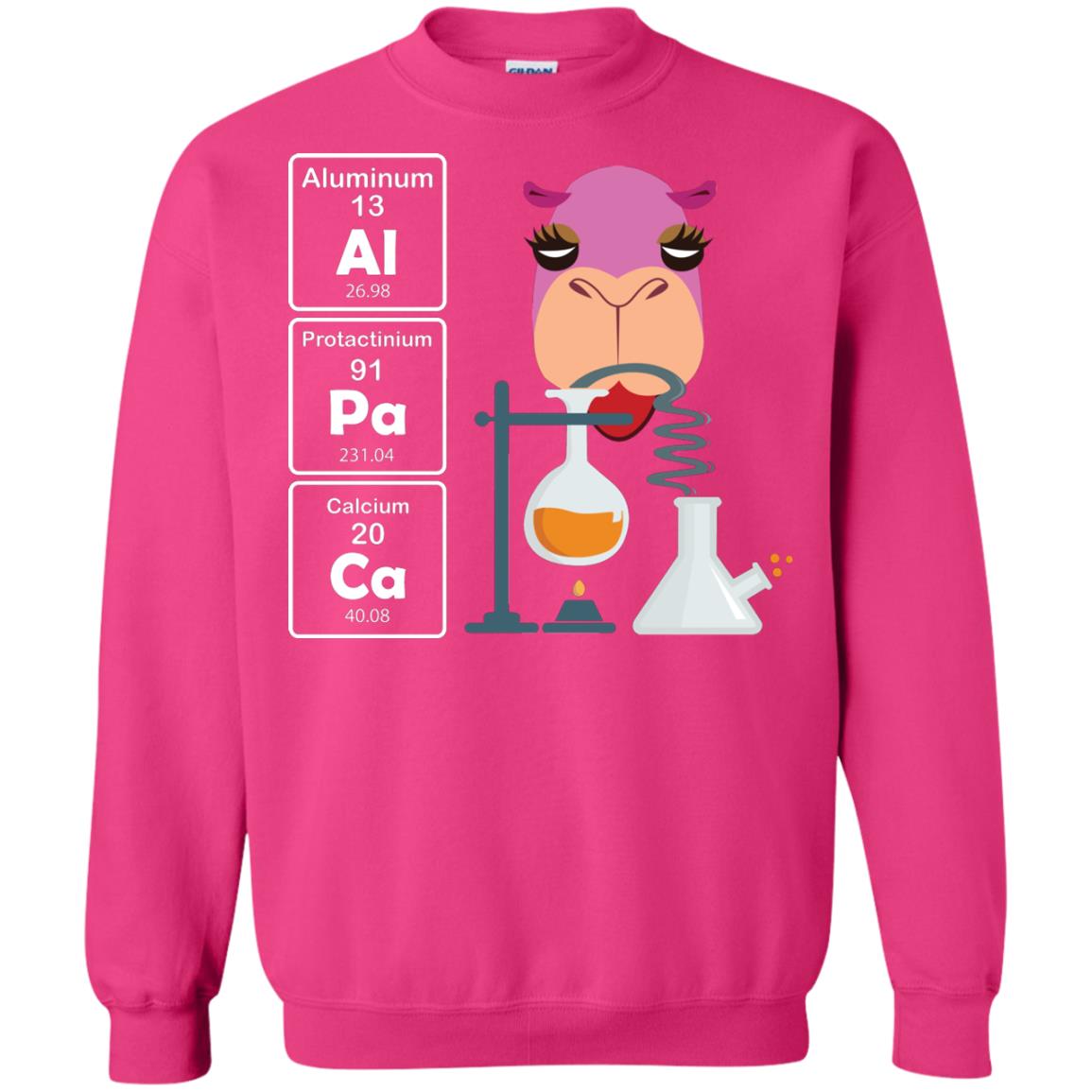Al-pa-ca Funny Element Chemistry Alpaca Lover Shirt Heliconia