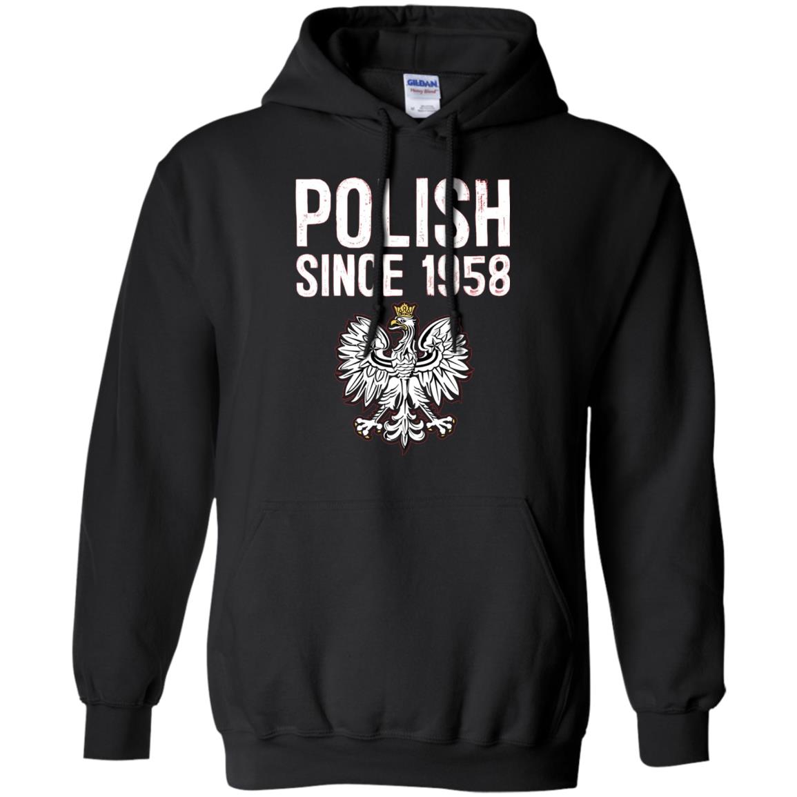 60th Birthday T-shirt Polish Since 1958 Black