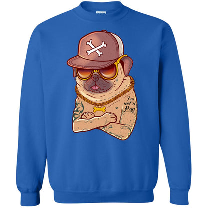 I'm Not A Pug Tattoo Dog Owner Shirt Royal