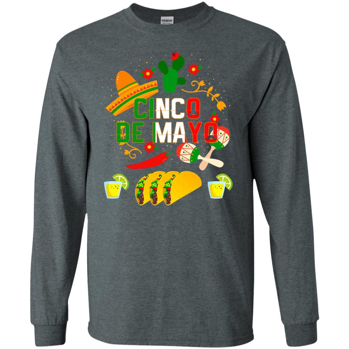 Fiesta Cinco De Mayo T-shirt Cinco De Mayo Dark Heather