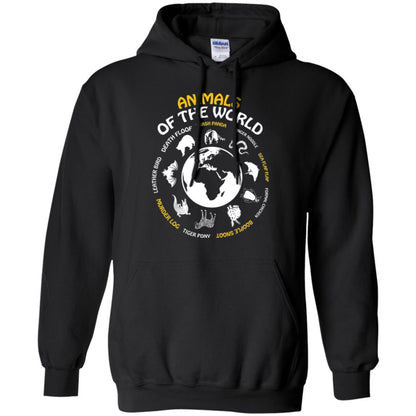 Rare Animals Of The World T-shirt Black