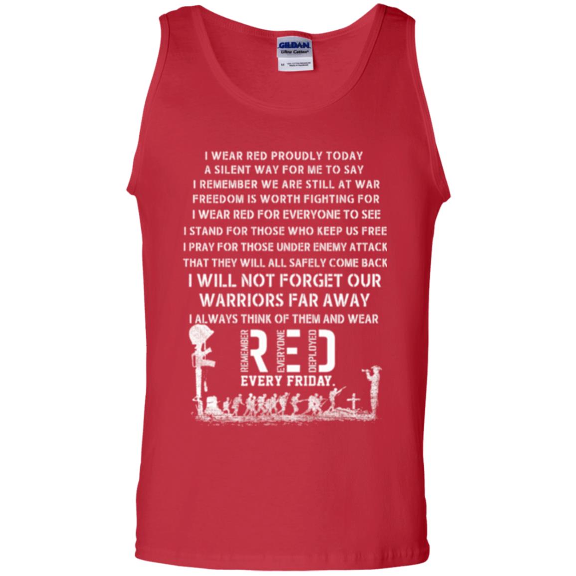 Red Friday Military T-shirt Wear Red Friday Red