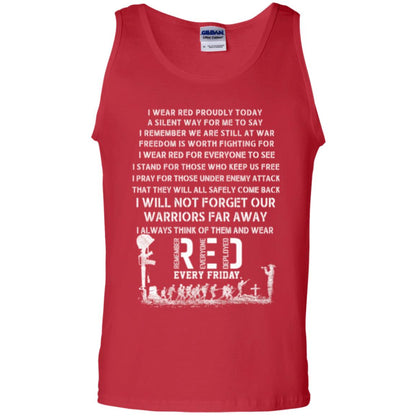 Red Friday Military T-shirt Wear Red Friday Red