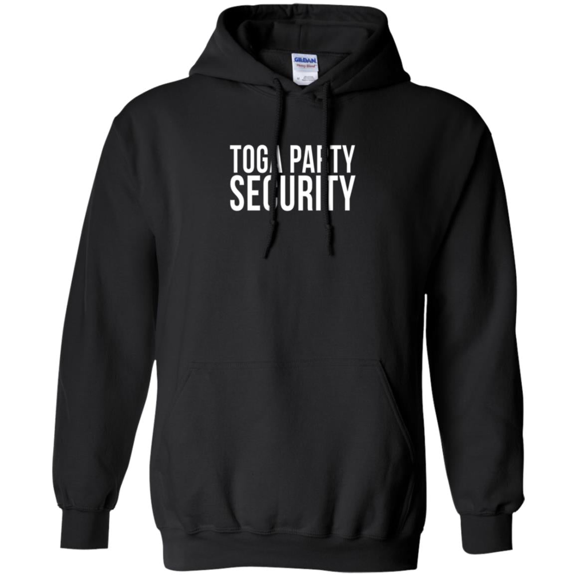 Toga Party Security T-shirt Black