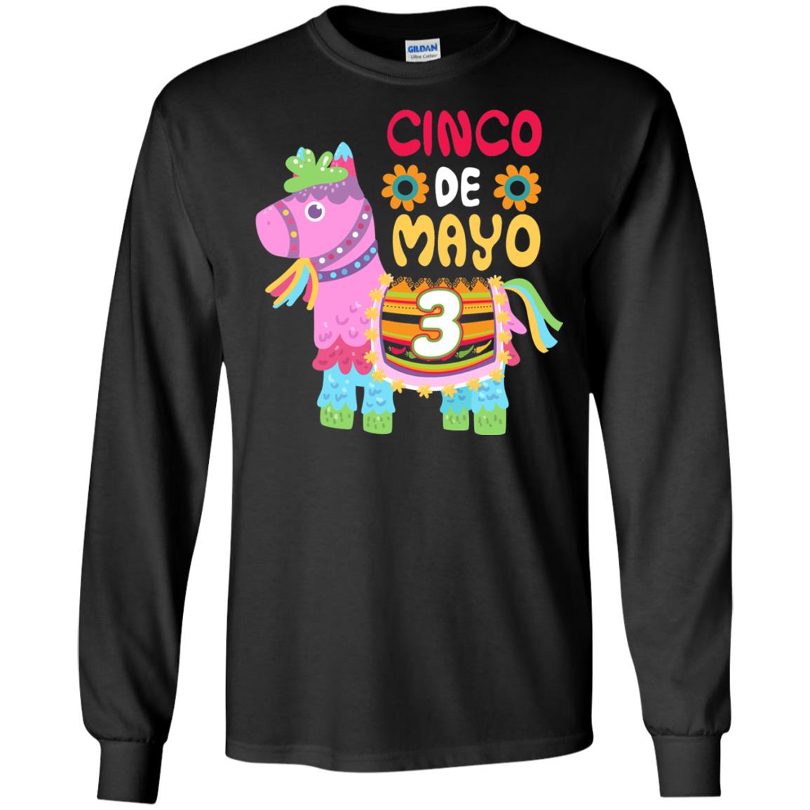 Cinco De Mayo Pinata Jockeys Horse Race 3rd Birthday T-shirt Black