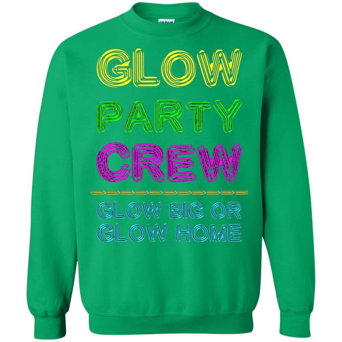 Funny Party T-shirt Glow Party Crew Irish Green