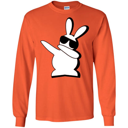 Dabbing Hip Hop Bunny Easter Shirt Orange