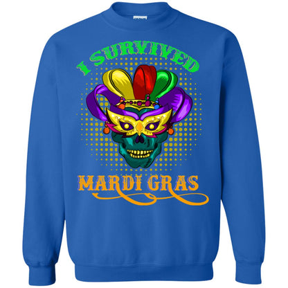 I Survived Mardi Gras Shirt Royal