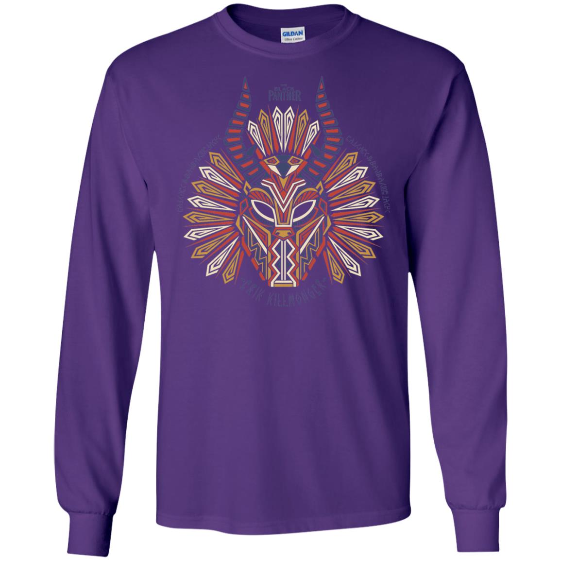 Black Panther Movie Geo Killmonger Movie Lover T-shirt Purple