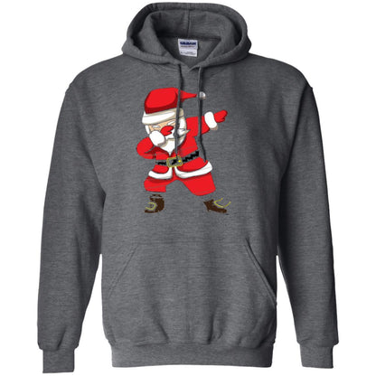 Christmas T-shirt Dabbing Santa Christmas T-shirt Dark Heather