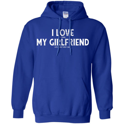 Funny Gamer T-shirt I Love My Girlfriend Lets Me Play Video Games Royal