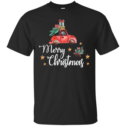 Car Lover T-shirt Merry Christmas T-shirt Black