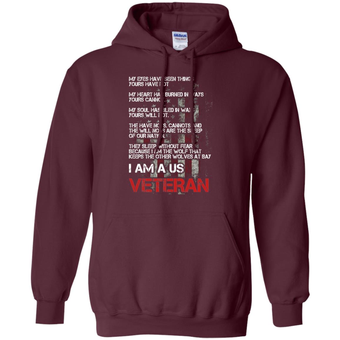 I Am A Us Veteran My Eyes My Heart My Soul Maroon