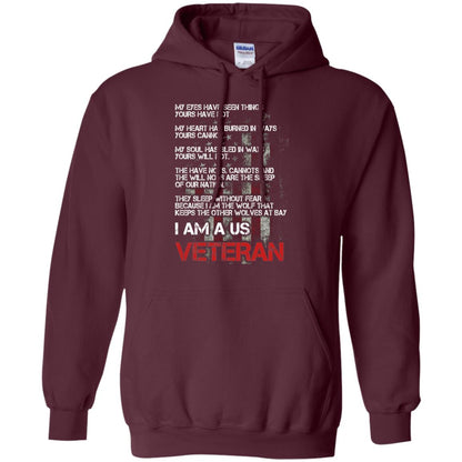 I Am A Us Veteran My Eyes My Heart My Soul Maroon