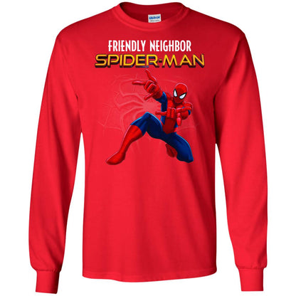 Friendly Neighbor Spider Man Movie Fan T-shirt Red