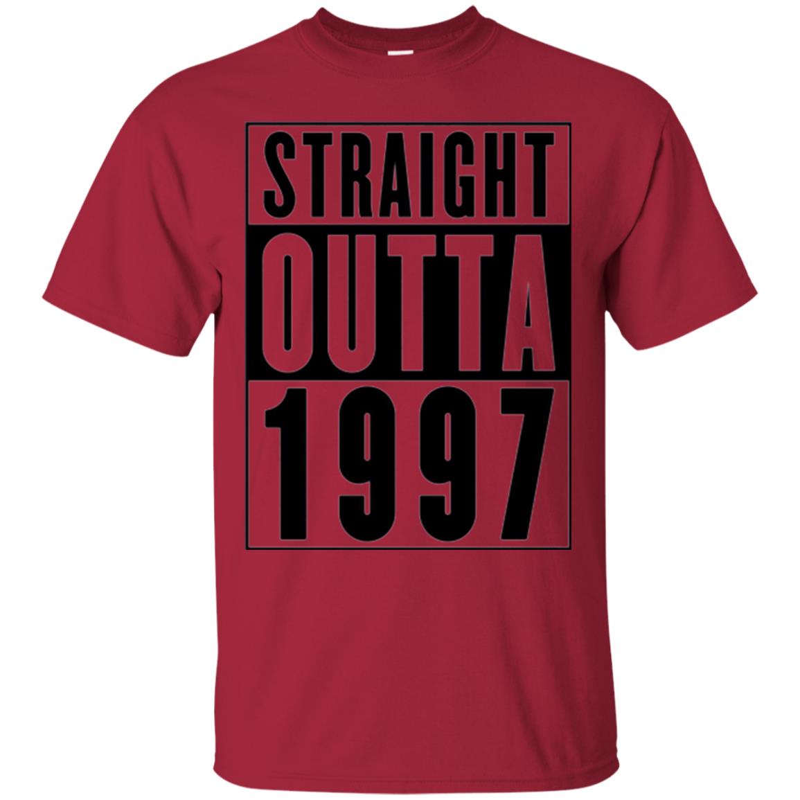 Straight Outta 1997 Cool 21st Birthday T-shirt Cardinal