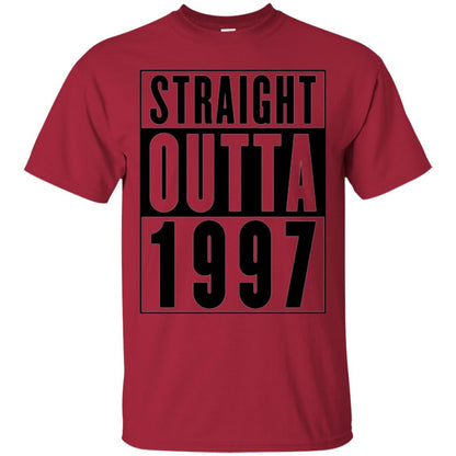 Straight Outta 1997 Cool 21st Birthday T-shirt Cardinal