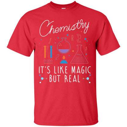Chemistry T-shirt It_s Like Magic But Real Red