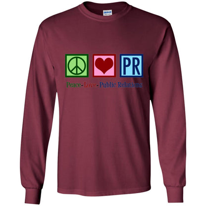Cool Pr Public Relations T-shirt Maroon