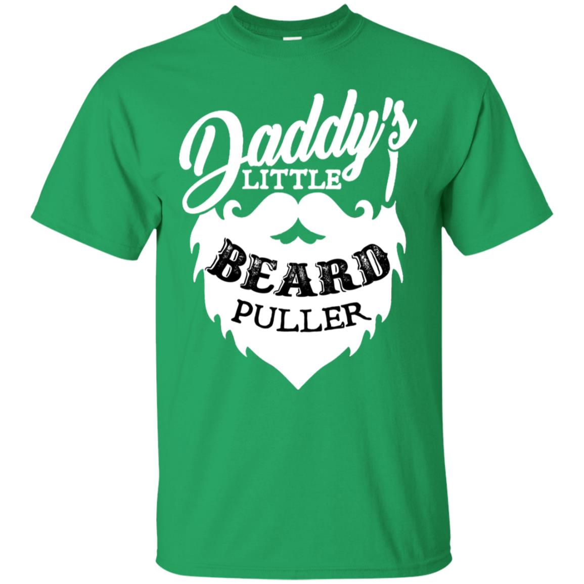 Daddy's Little Beard Puller Kid Shirt Irish Green