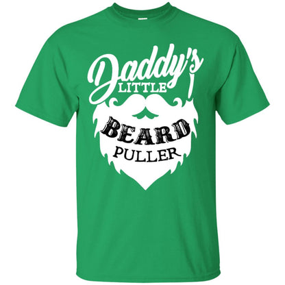 Daddy's Little Beard Puller Kid Shirt Irish Green