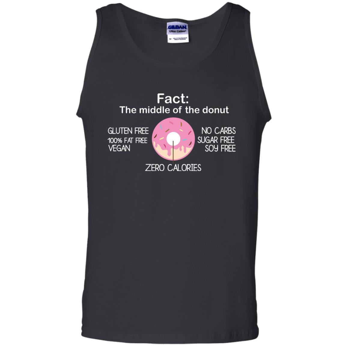 Fact The Middle Of The Donut Zero Calories Shirt Black