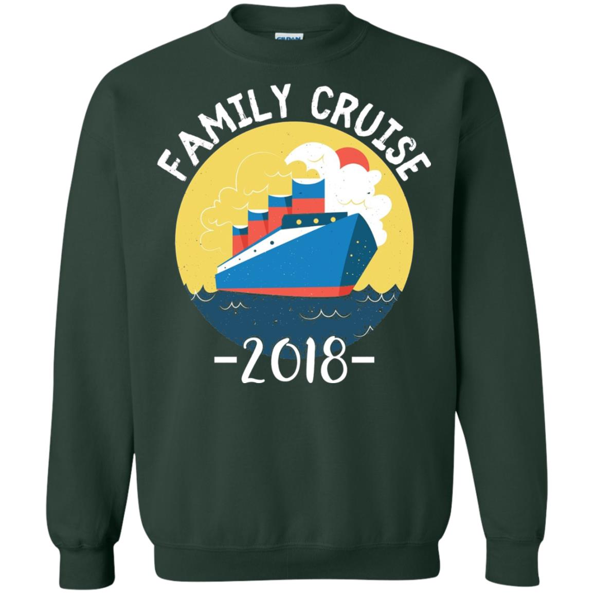 Summer Holiday T-shirt Family Cruise 2018 Forest Green