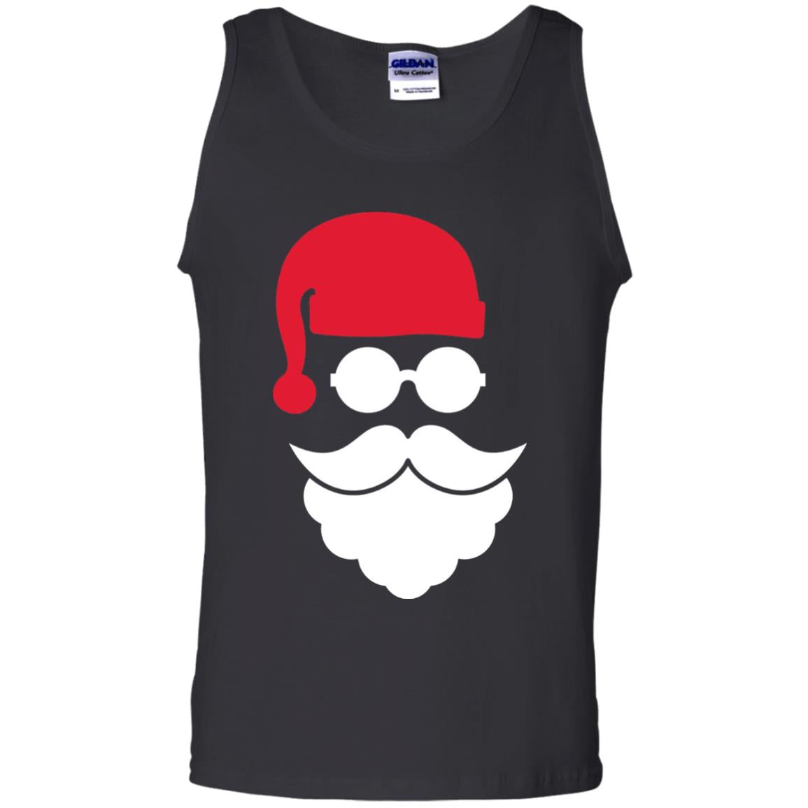 Christmas Shirt Santa Claus Face Black