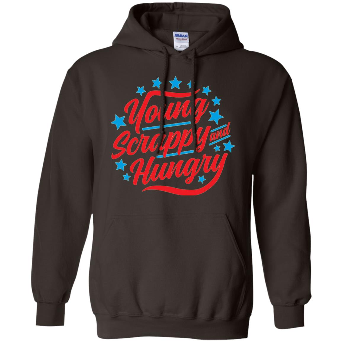 Hamilton T-shirt Young Scrappy And Hungry Dark Chocolate