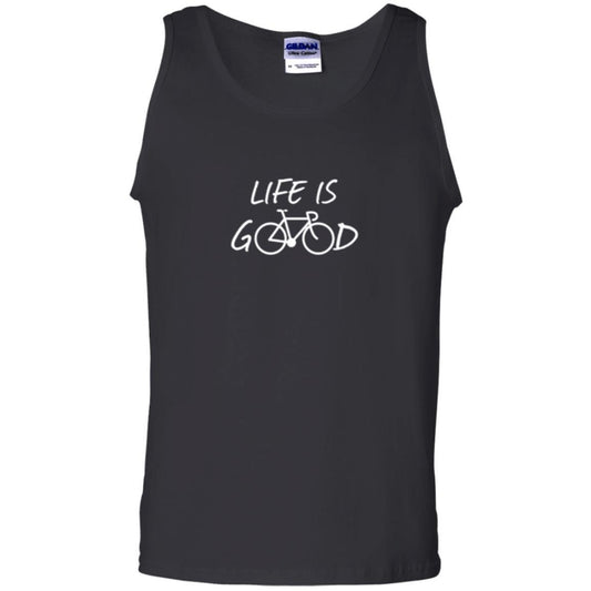 Bicycle T-shirt Life Is Good T-shirt Black