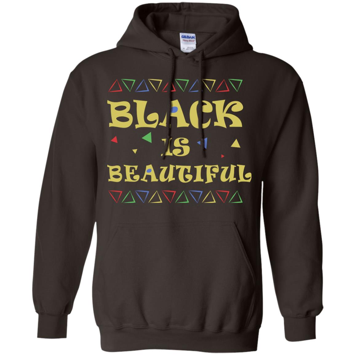 African American T-shirt Black Is Beautiful Dark Chocolate