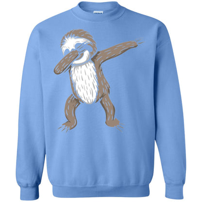 Sloth Dabbing T-shirt Funny Dance Move Carolina Blue