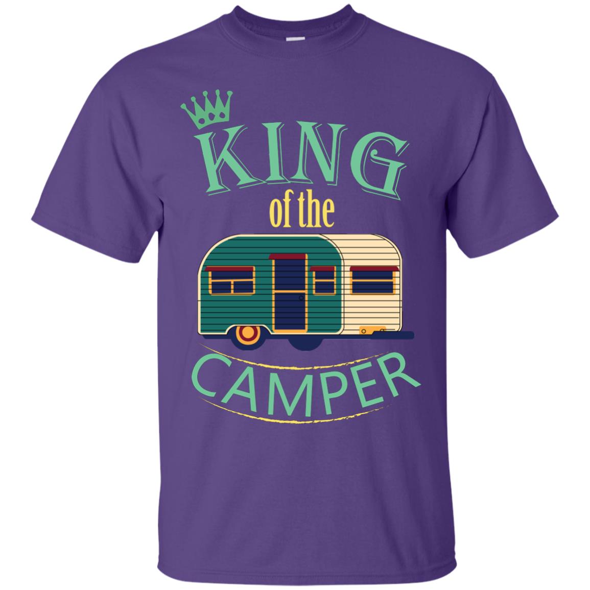 King Of The Camper Camping Lover Shirt Purple